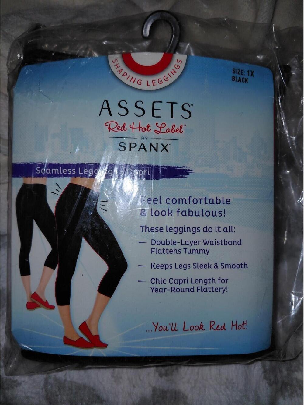 Assets red hot by spandex size 1X black